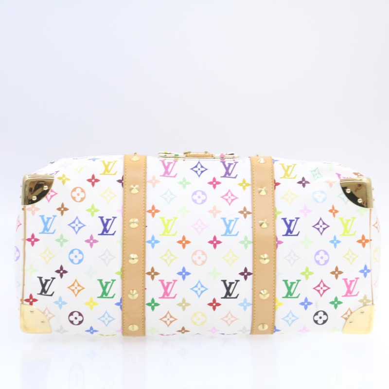 【日本直送】LOUIS VUITTON Monogram 多色 Keepall 45 波士頓包 白色 M92641 LV am191bS-11