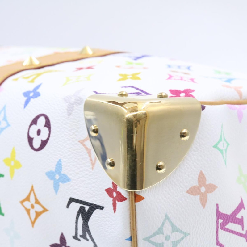 【日本直送】LOUIS VUITTON Monogram 多色 Keepall 45 波士頓包 白色 M92641 LV am191bS-16