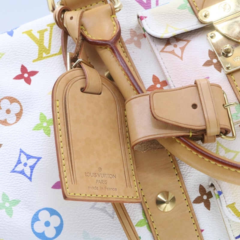 【日本直送】LOUIS VUITTON Monogram 多色 Keepall 45 波士頓包 白色 M92641 LV am191bS-19