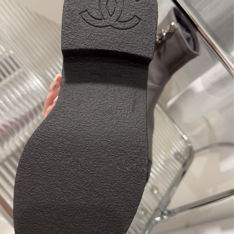 (保留Za)Chanel 黑灰拼色皮革短靴-王心凌同款💛39/40號-7