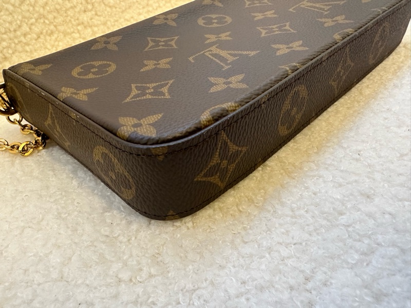 LV 老花三合一鏈條包新款芯片自重輕又實用-4