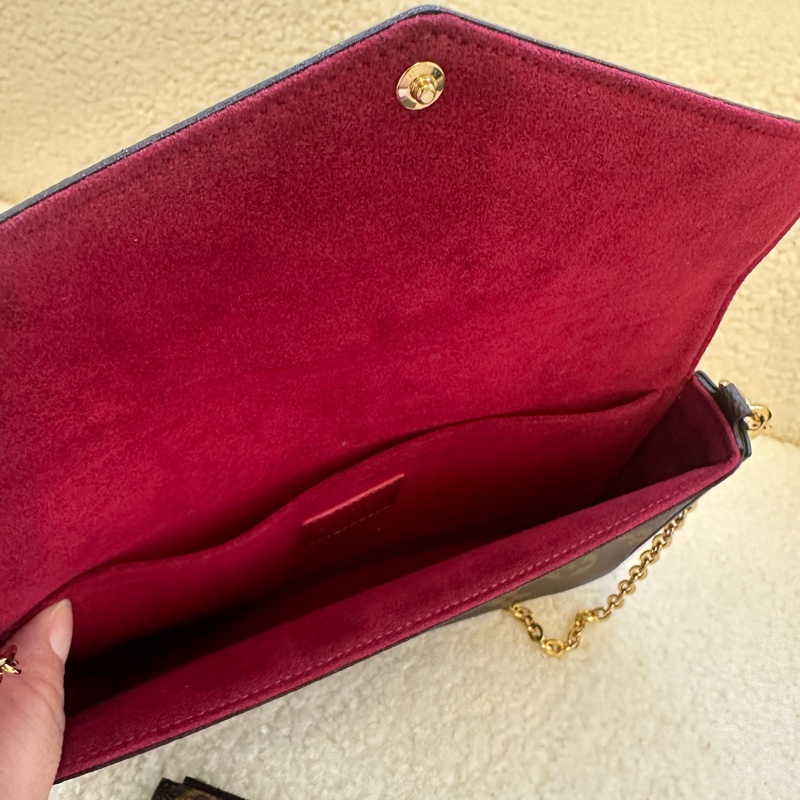 LV 老花三合一鏈條包新款芯片自重輕又實用-7