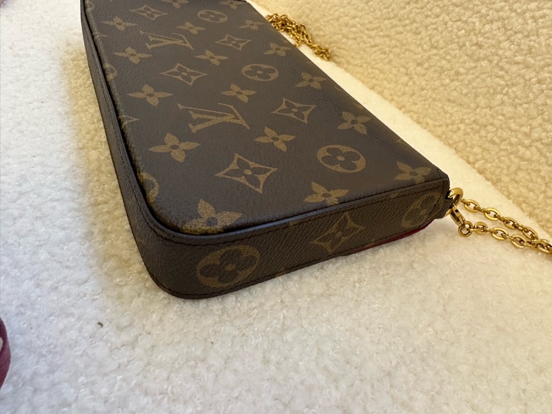 LV 老花三合一鏈條包新款芯片自重輕又實用-12