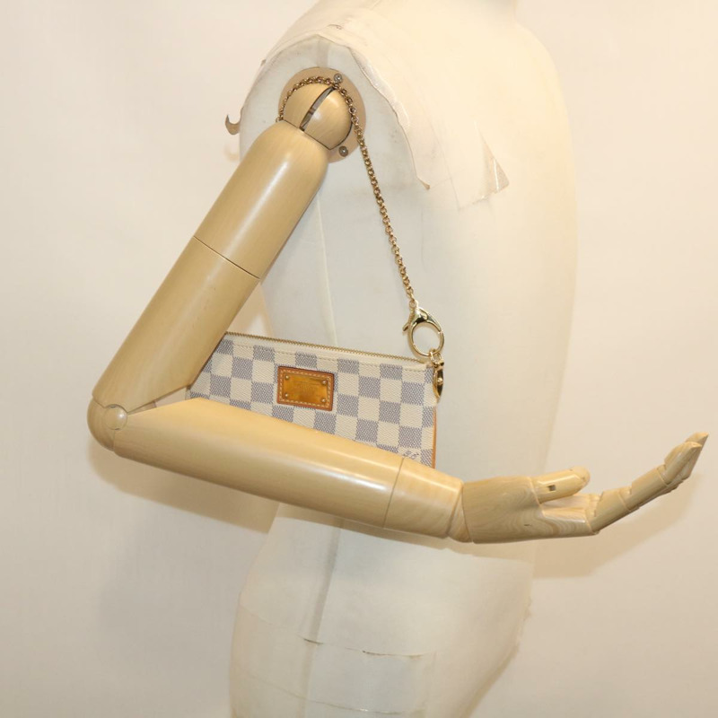 【日本直送】路易威登 Damier Azur Pochette Mira 中型配件袋 N60027 LV am478bSA-21