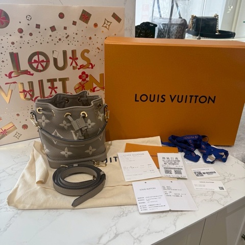 LV nano noe大象灰👜甜妹天菜💕