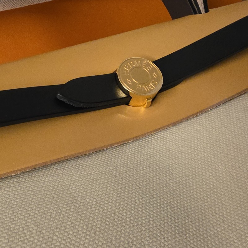 Hermes Herbag31 全新 有購買憑證 米色 拼皮 白金扣LLG HERBAG RIP RT-9