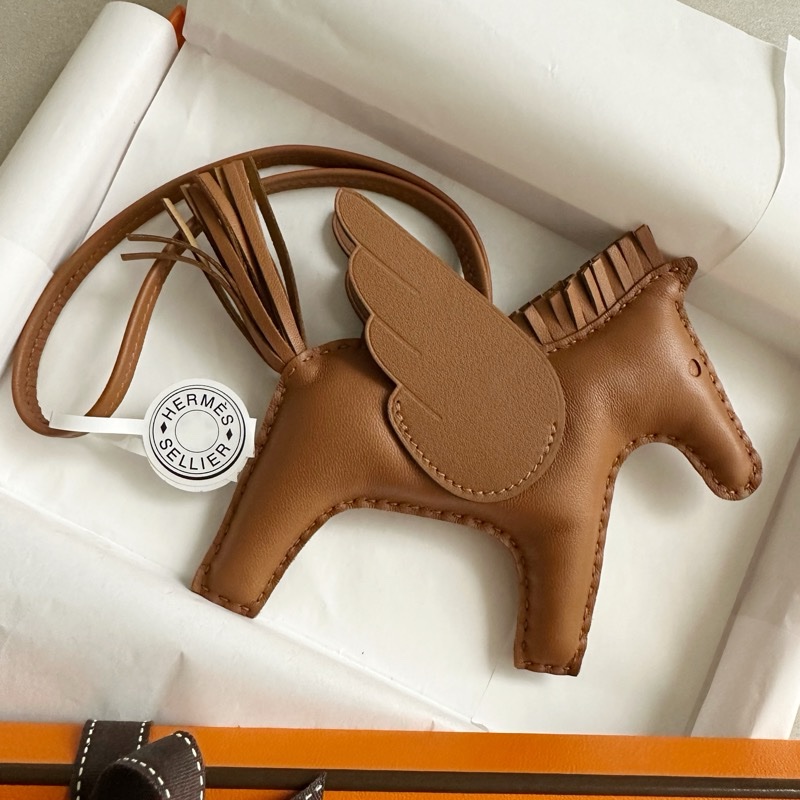HERMES 愛馬仕Rodeo Pegase中型吊飾-金色-1
