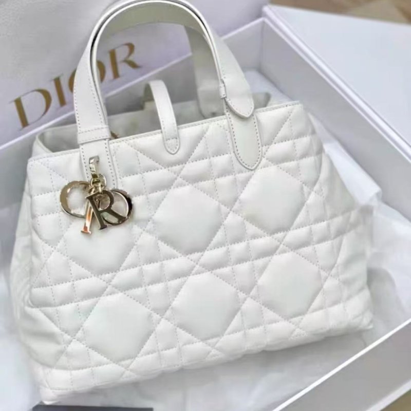 Dior Toujours 中號白金 全新大全套全膜 奶白色白雪公主-0