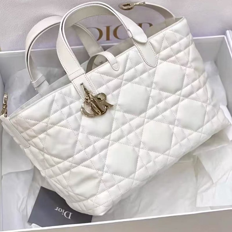 Dior Toujours 中號白金 全新大全套全膜 奶白色白雪公主-4