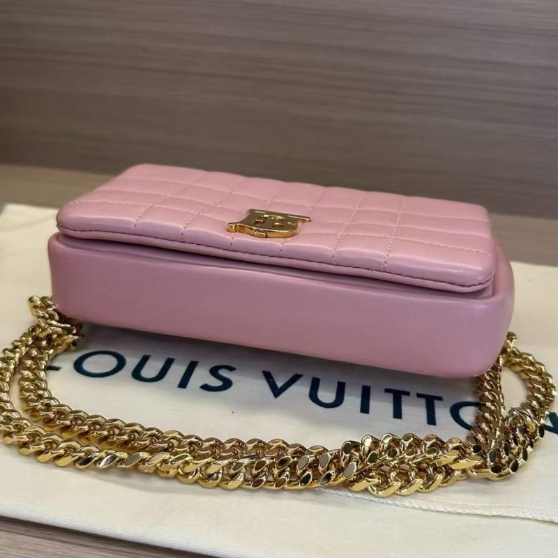 BURBERRY LOLA TB金字 LOGO 羊皮鍊條肩背斜背包 99新 配件塵袋-1