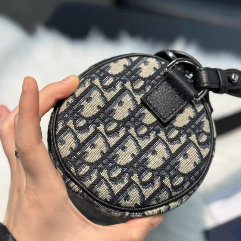 Dior 圓筒包 roller 老花款mini 男女同款 配件盒子塵袋購證保卡 全新可送禮-3