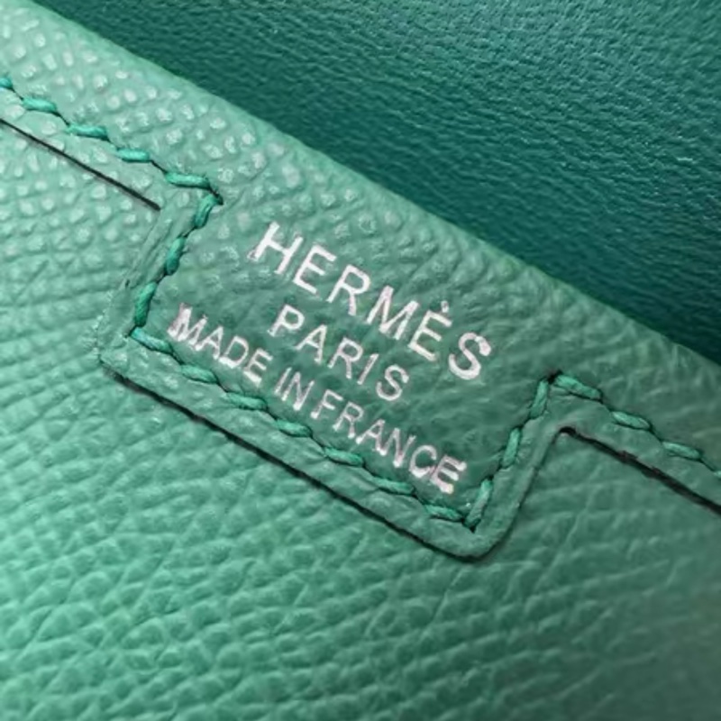 Hermers愛馬仕jige手包，手拿包，u4絲絨綠，29尺寸，c刻，epsom皮，基本全新，有塵袋-6