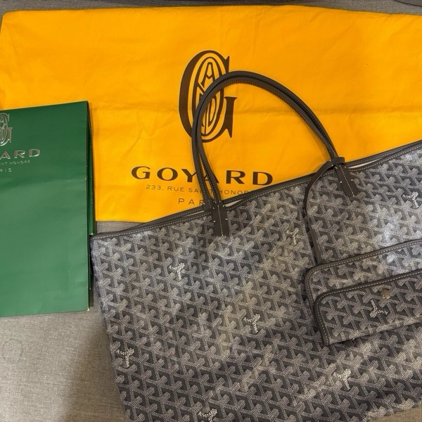 goyard St. Louis 托特包 GM 灰-0
