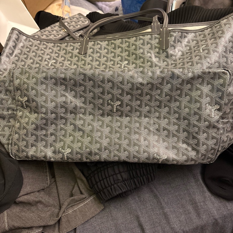 goyard St. Louis 托特包 GM 灰-7