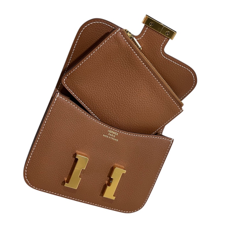 全新Hermès Constance Slim compact CC37 gold-5