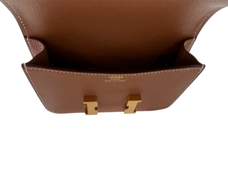 全新Hermès Constance Slim compact CC37 gold-6