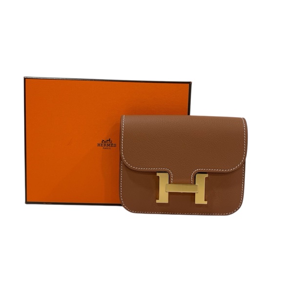 全新Hermès Constance Slim compact CC37 gold-8