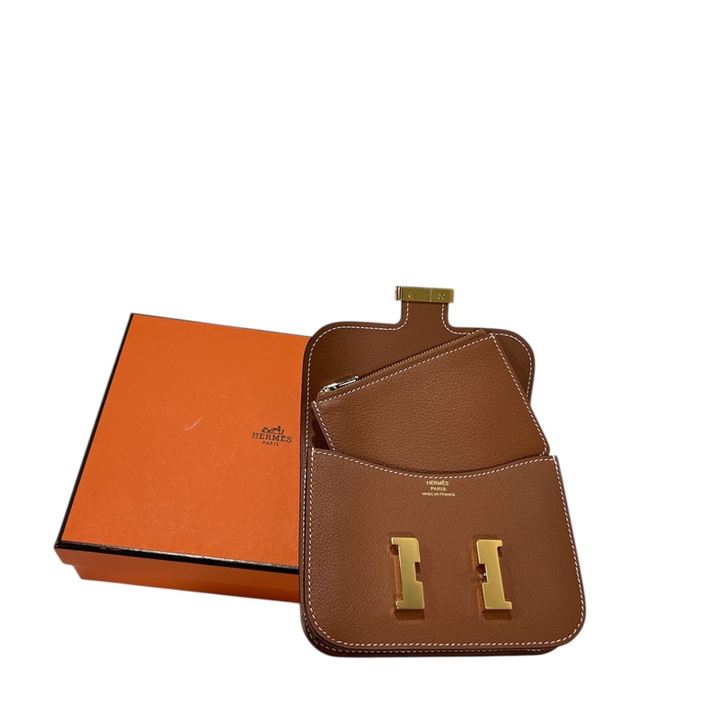 全新Hermès Constance Slim compact CC37 gold-13