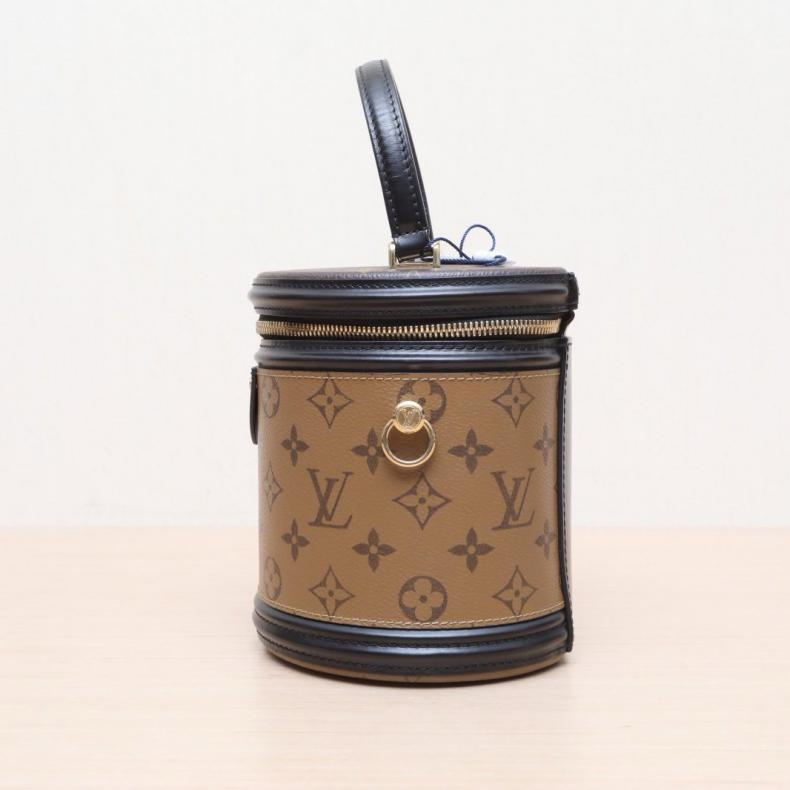 LOUIS VUITTON(路易威登) CANNES 圓桶包 拼色 PVC 2021 老花 晶片-1