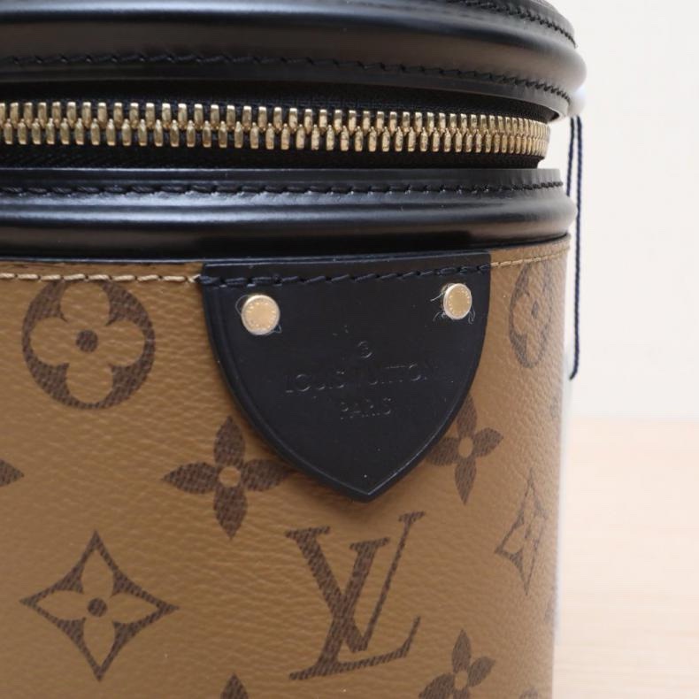 LOUIS VUITTON(路易威登) CANNES 圓桶包 拼色 PVC 2021 老花 晶片-5