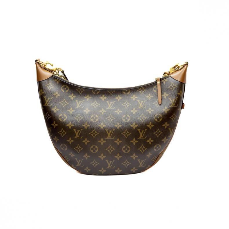 LOUIS VUITTON(路易威登) Loop Hobo 大豌豆月亮包 老花 PVC-0
