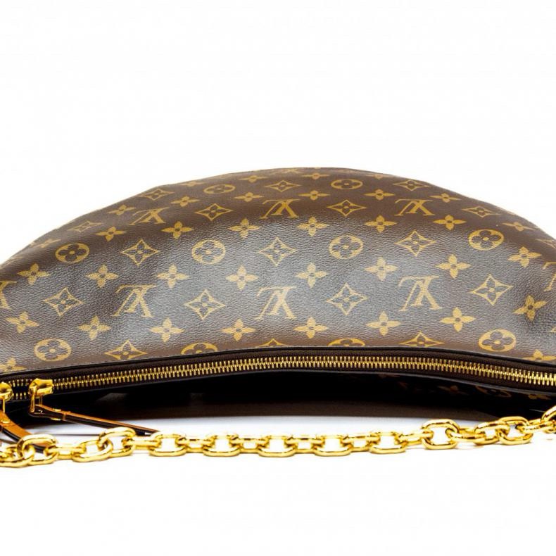 LOUIS VUITTON(路易威登) Loop Hobo 大豌豆月亮包 老花 PVC-5