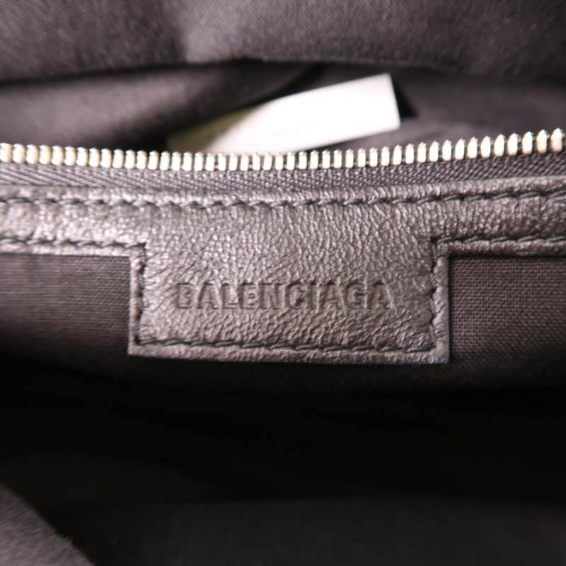 BALENCIAGA 牛皮皮革Neo Cagole銀扣手挽肩背兩用袋-7