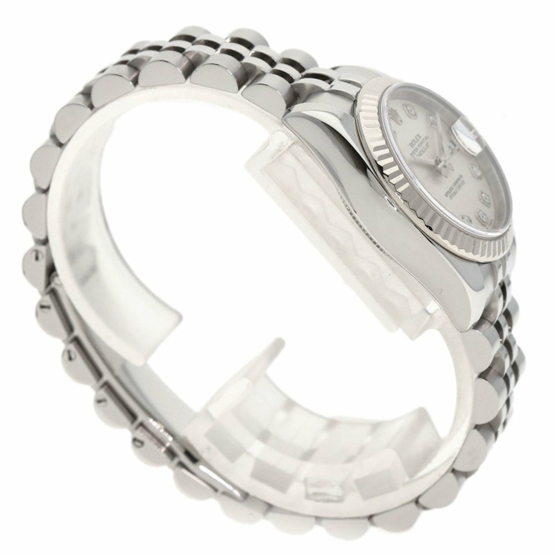 勞力士 179174G Datejust 10P 鑽石手錶 不鏽鋼 SS K18白金 女士腕錶 ROLEX-1