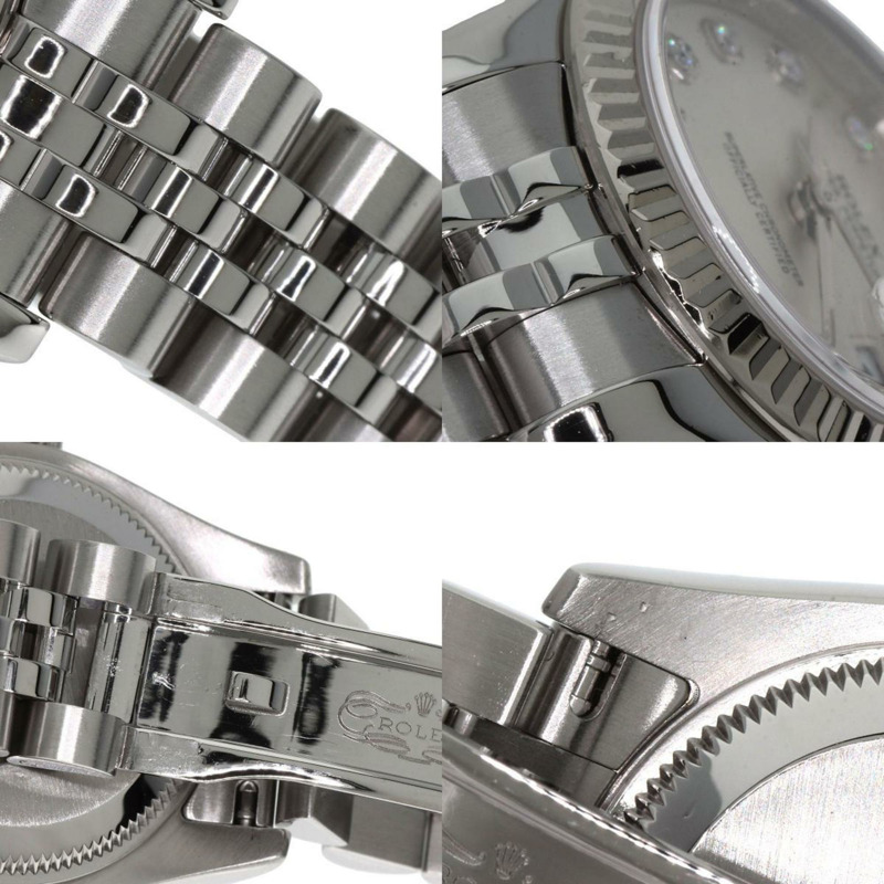 勞力士 179174G Datejust 10P 鑽石手錶 不鏽鋼 SS K18白金 女士腕錶 ROLEX-6