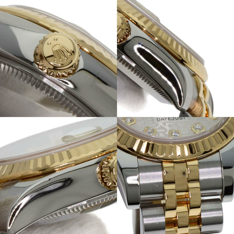 勞力士 179173G Datejust 10P 鑽石腕錶 不鏽鋼 SSxK18YG 女款 ROLEX-5