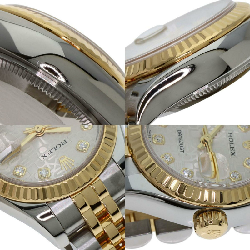 勞力士 179173G Datejust 10P 鑽石腕錶 不鏽鋼 SSxK18YG 女款 ROLEX-6