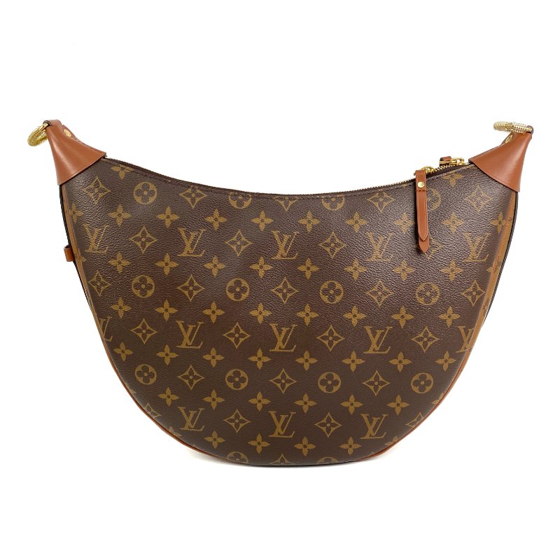 △ Louis Vuitton 路易威登 Loop Hobo Brown Coated Canvas Monogram 2Way Bag M46311 啡色塗層帆布經典花紋兩用袋 M46311 -257010046-1