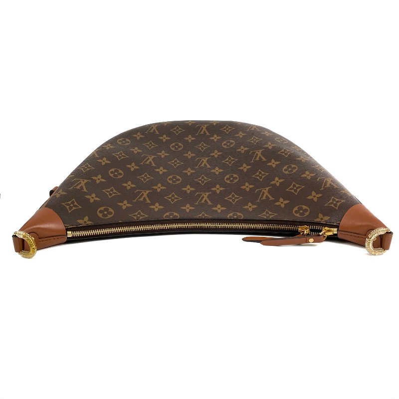 △ Louis Vuitton 路易威登 Loop Hobo Brown Coated Canvas Monogram 2Way Bag M46311 啡色塗層帆布經典花紋兩用袋 M46311 -257010046-6