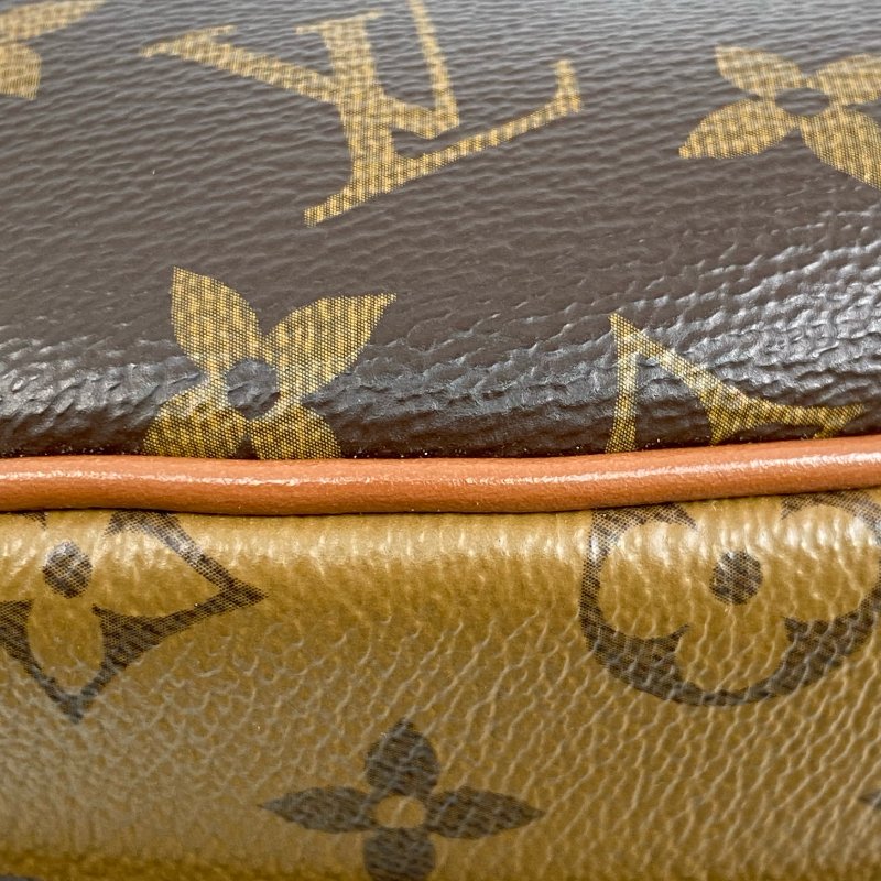 △ Louis Vuitton 路易威登 Loop Hobo Brown Coated Canvas Monogram 2Way Bag M46311 啡色塗層帆布經典花紋兩用袋 M46311 -257010046-7