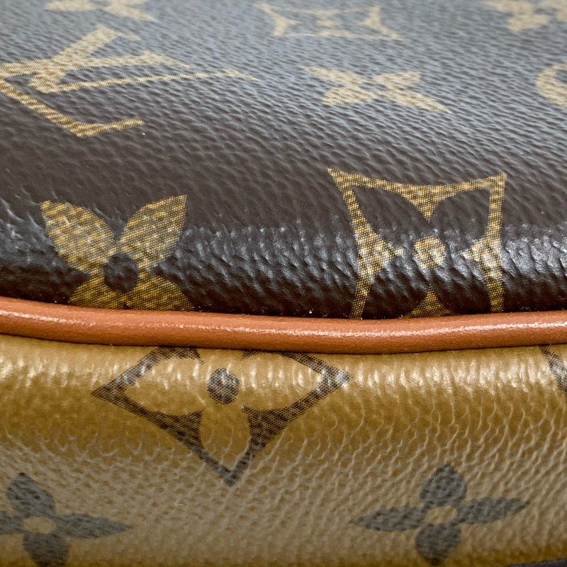 △ Louis Vuitton 路易威登 Loop Hobo Brown Coated Canvas Monogram 2Way Bag M46311 啡色塗層帆布經典花紋兩用袋 M46311 -257010046-8