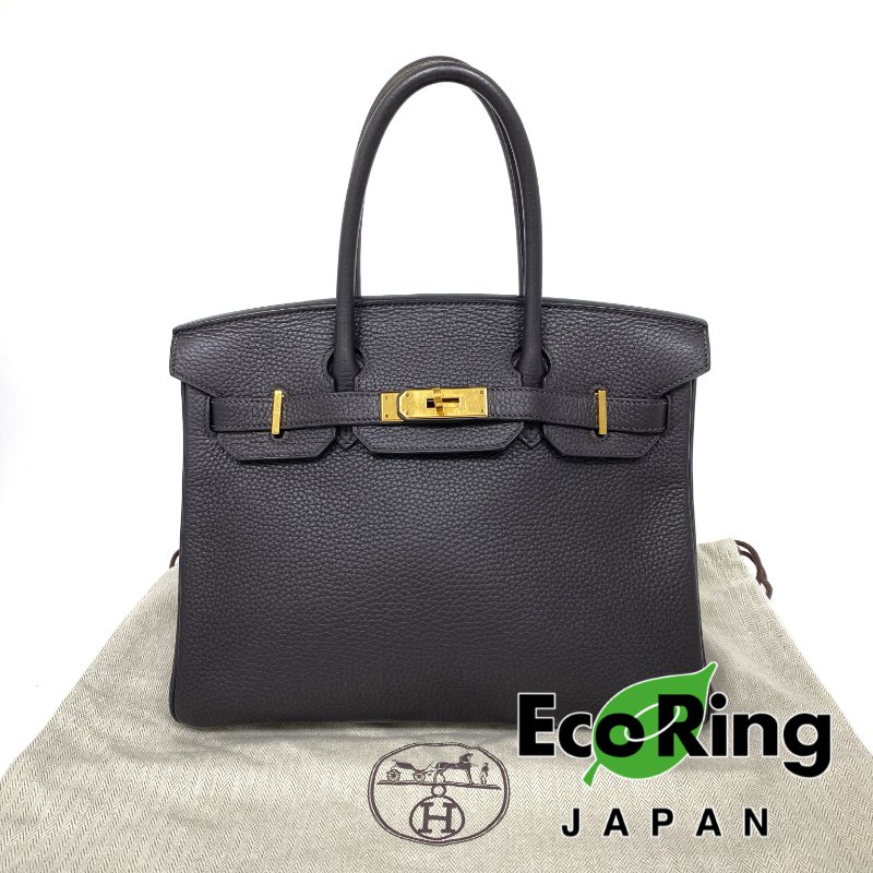 △ Hermes 愛馬仕 Birkin 30 Violet Clemence Calfskin Gold-plated Hardware Retourne Handbag Stamp T 深紫色顆粒牛皮內縫金扣手袋 T刻 -257006260-0