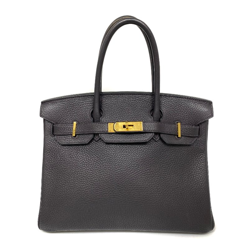 △ Hermes 愛馬仕 Birkin 30 Violet Clemence Calfskin Gold-plated Hardware Retourne Handbag Stamp T 深紫色顆粒牛皮內縫金扣手袋 T刻 -257006260-1