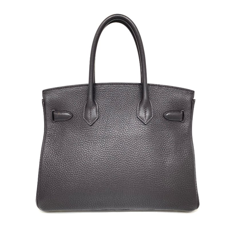 △ Hermes 愛馬仕 Birkin 30 Violet Clemence Calfskin Gold-plated Hardware Retourne Handbag Stamp T 深紫色顆粒牛皮內縫金扣手袋 T刻 -257006260-2
