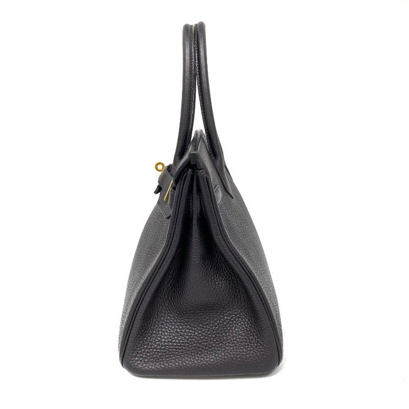 △ Hermes 愛馬仕 Birkin 30 Violet Clemence Calfskin Gold-plated Hardware Retourne Handbag Stamp T 深紫色顆粒牛皮內縫金扣手袋 T刻 -257006260-3