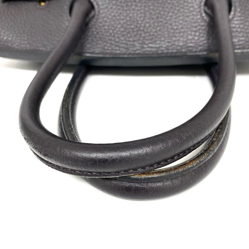 △ Hermes 愛馬仕 Birkin 30 Violet Clemence Calfskin Gold-plated Hardware Retourne Handbag Stamp T 深紫色顆粒牛皮內縫金扣手袋 T刻 -257006260-7