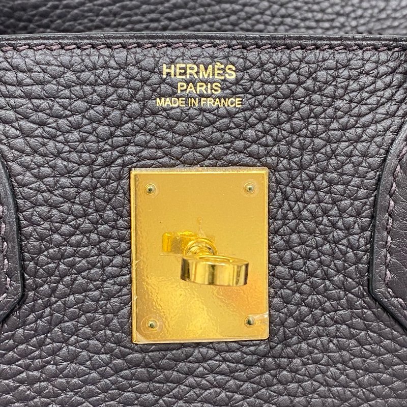 △ Hermes 愛馬仕 Birkin 30 Violet Clemence Calfskin Gold-plated Hardware Retourne Handbag Stamp T 深紫色顆粒牛皮內縫金扣手袋 T刻 -257006260-17
