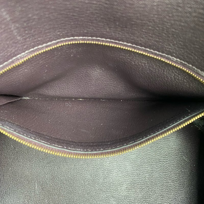 △ Hermes 愛馬仕 Birkin 30 Violet Clemence Calfskin Gold-plated Hardware Retourne Handbag Stamp T 深紫色顆粒牛皮內縫金扣手袋 T刻 -257006260-21