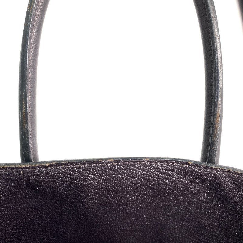 △ Hermes 愛馬仕 Birkin 30 Violet Clemence Calfskin Gold-plated Hardware Retourne Handbag Stamp T 深紫色顆粒牛皮內縫金扣手袋 T刻 -257006260-22