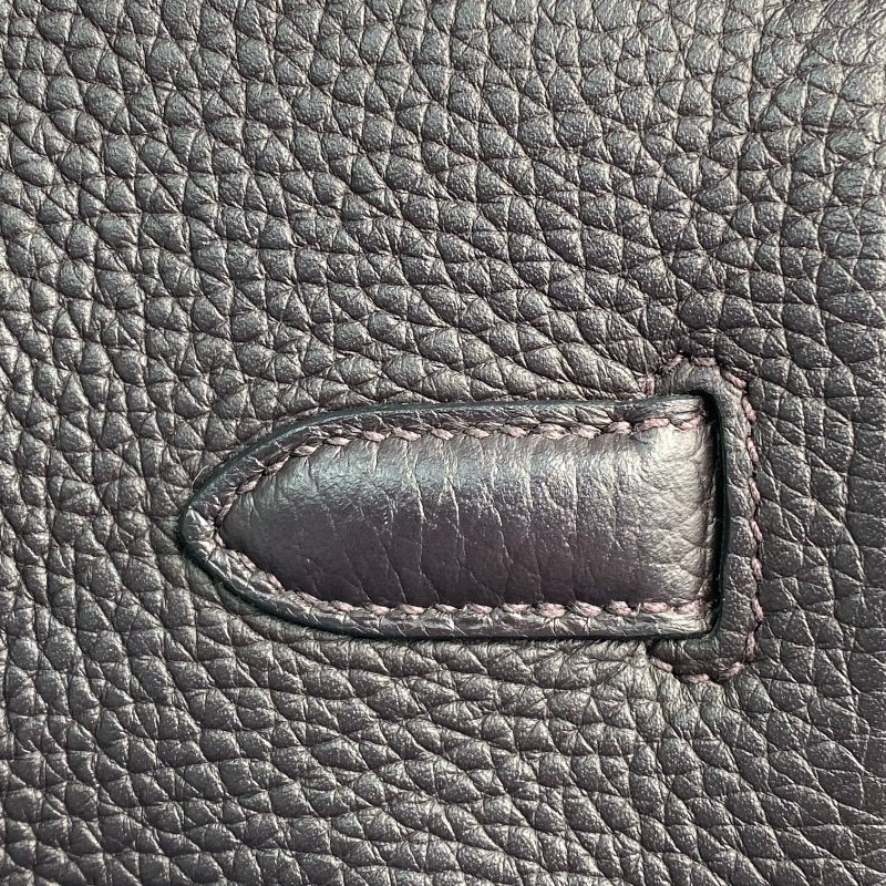 △ Hermes 愛馬仕 Birkin 30 Violet Clemence Calfskin Gold-plated Hardware Retourne Handbag Stamp T 深紫色顆粒牛皮內縫金扣手袋 T刻 -257006260-24