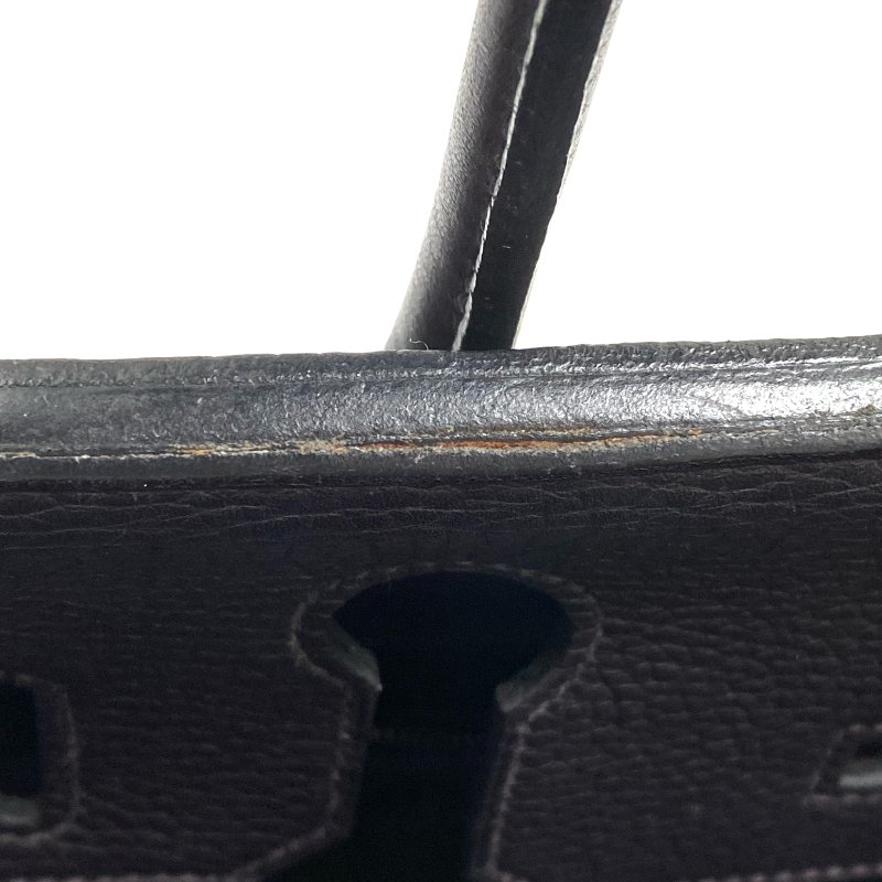 △ Hermes 愛馬仕 Birkin 30 Violet Clemence Calfskin Gold-plated Hardware Retourne Handbag Stamp T 深紫色顆粒牛皮內縫金扣手袋 T刻 -257006260-26
