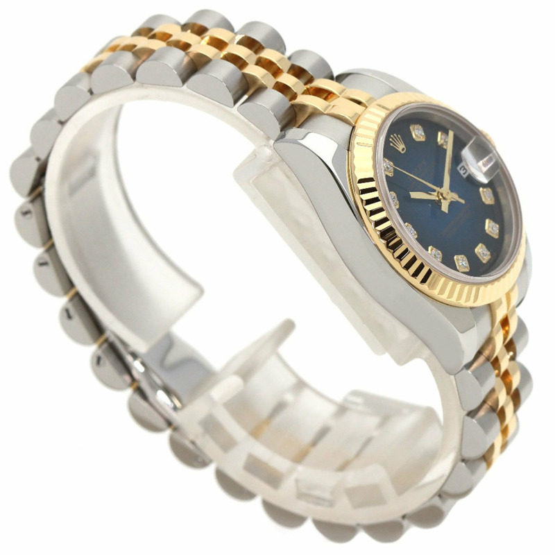 勞力士 179173G Datejust 10P 鑽石手錶不銹鋼 SSxK18YG K18YG 女款 ROLEX-1