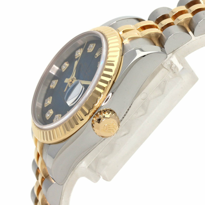 勞力士 179173G Datejust 10P 鑽石手錶不銹鋼 SSxK18YG K18YG 女款 ROLEX-4