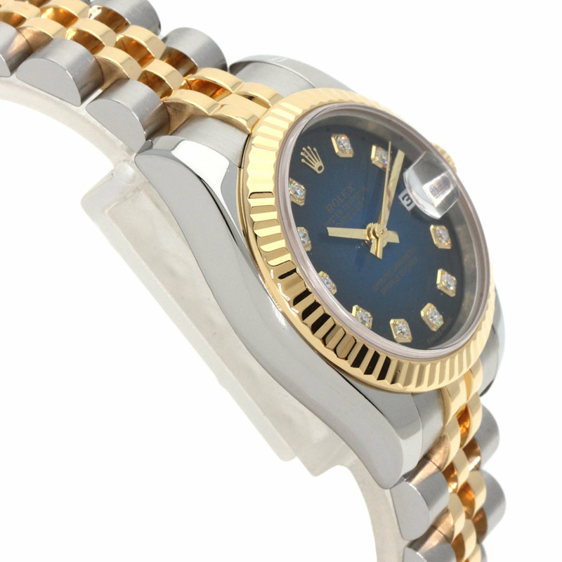 勞力士 179173G Datejust 10P 鑽石手錶不銹鋼 SSxK18YG K18YG 女款 ROLEX-5