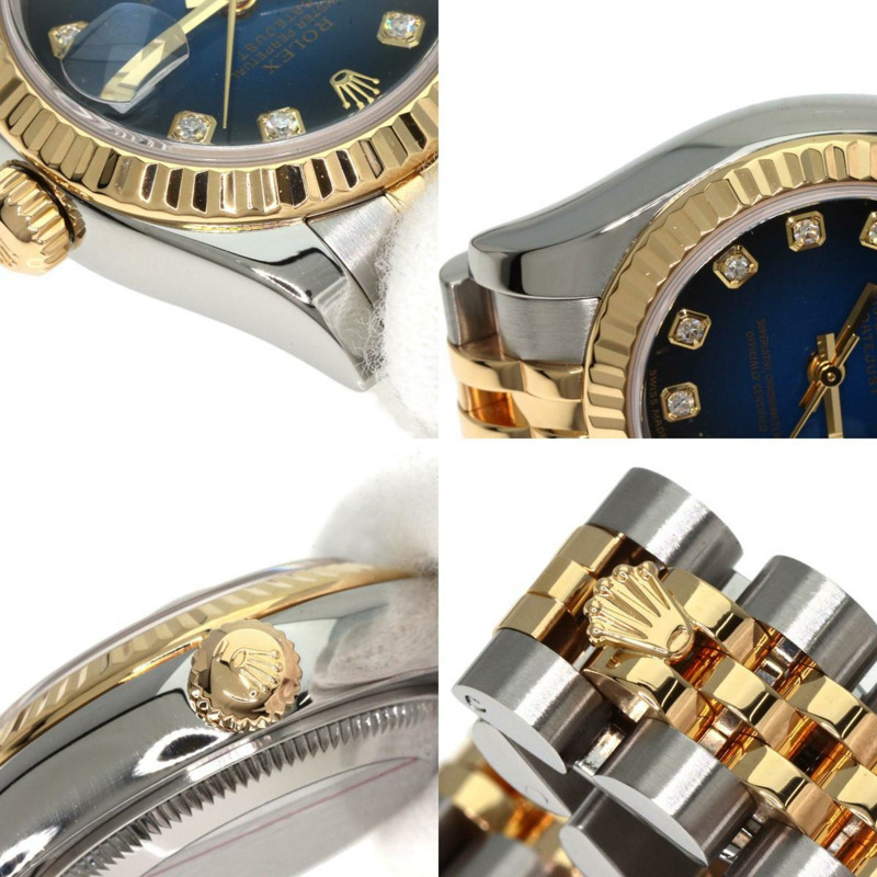 勞力士 179173G Datejust 10P 鑽石手錶不銹鋼 SSxK18YG K18YG 女款 ROLEX-8