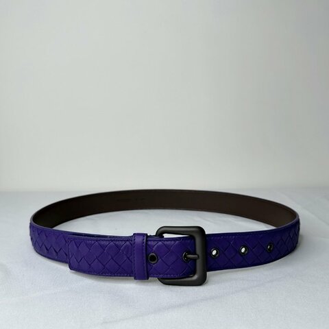 BOTTEGA VENETA  紫色編織皮帶